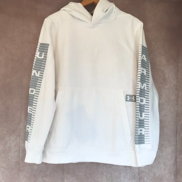 Under Armour Other - Under Armour M White Cold Gear Pullover Hoodie